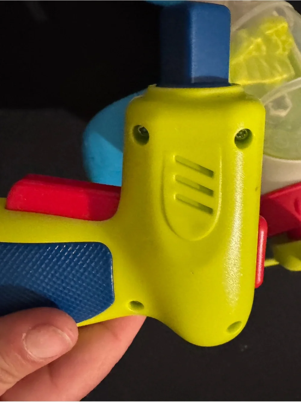 Bright Blue & Yellow Toy Airplane‎ with Removable Parts